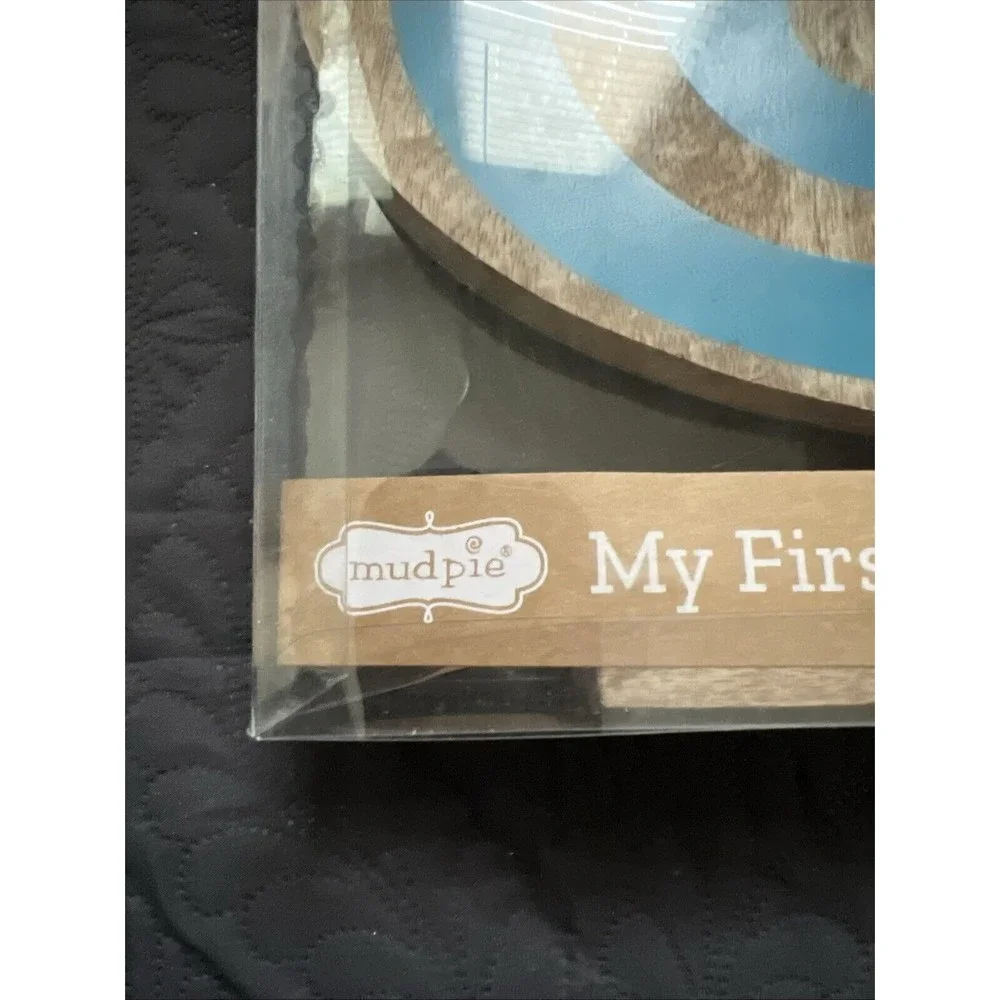 Mudpie My First Menorah Wooden Blocks Hanukkah Numbers Flame Star Of David